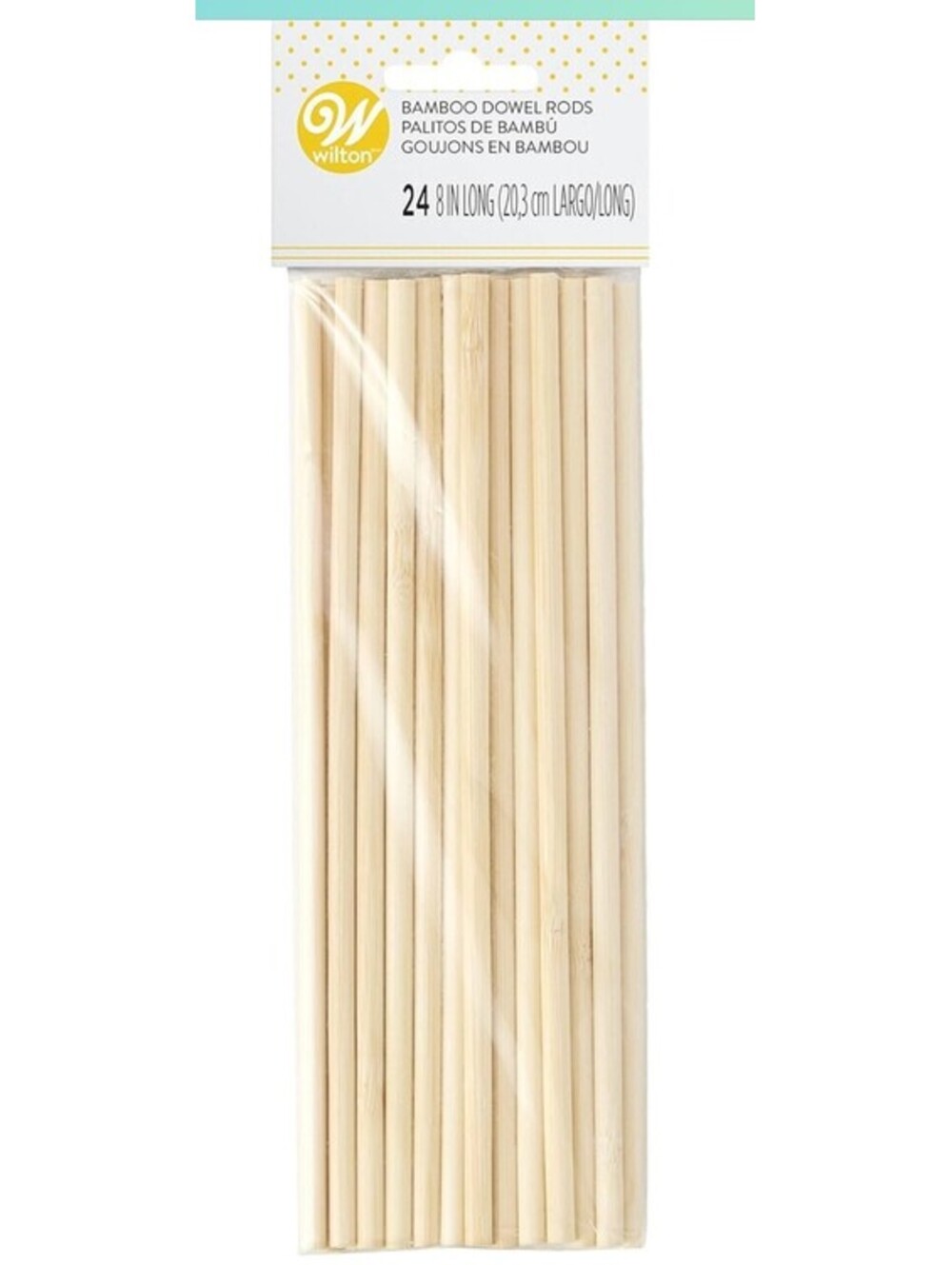 24 - 8” Bamboo Dowell Rods